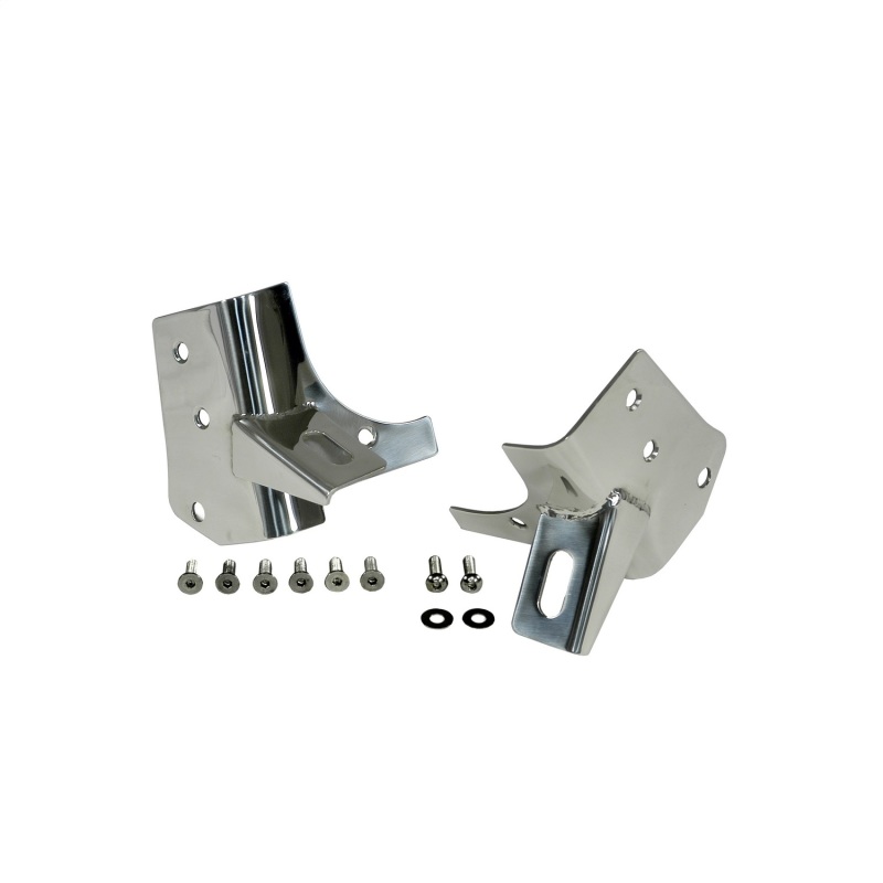 Jeep Wrangler Light Brackets - Windshield - Rugged Ridge - Stainless Steel - `97-`06